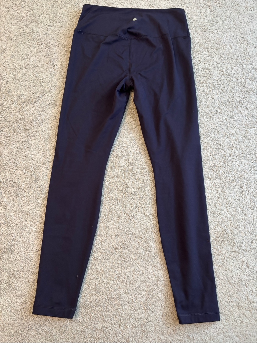 Yogalicious Lux,Women’s Navy High-Waist Leggings, Medium, Fleece Lined - Picture 6 of 8